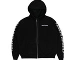 Load image into Gallery viewer, Chrome Hearts Scroll Logo Zip Up Hoodie Black

