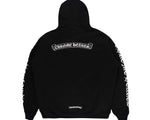 Load image into Gallery viewer, Chrome Hearts Scroll Logo Zip Up Hoodie Black
