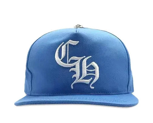 Chrome Hearts CH Silver Button Hat Light Blue