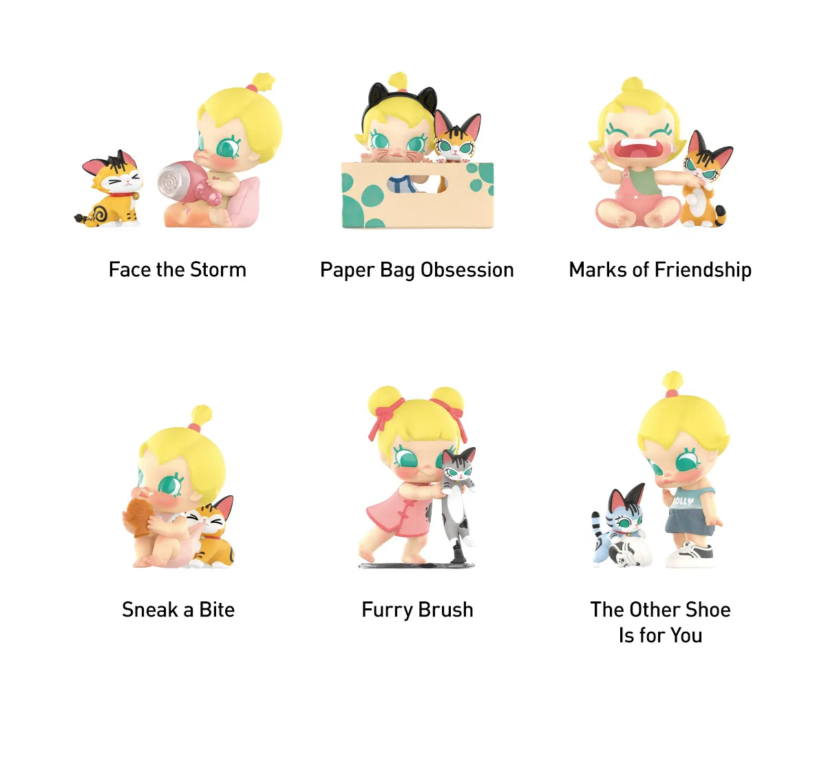 Popmart Baby Molly & Baby Tabby Series Figures Blind box (Sold per piece)