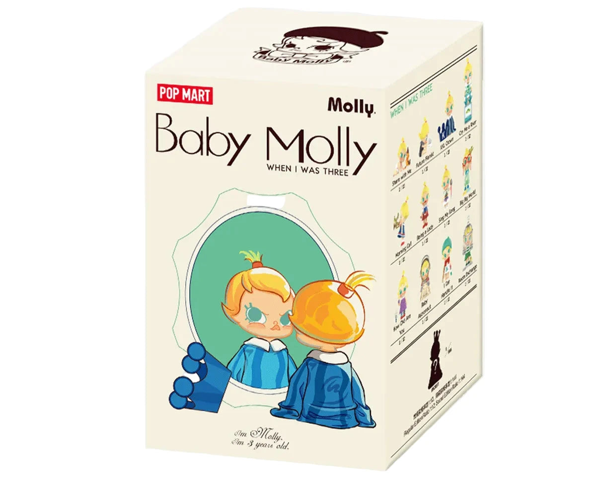 Popmart Baby Molly When I was Three！Series Figures Blind box (Sold per piece)