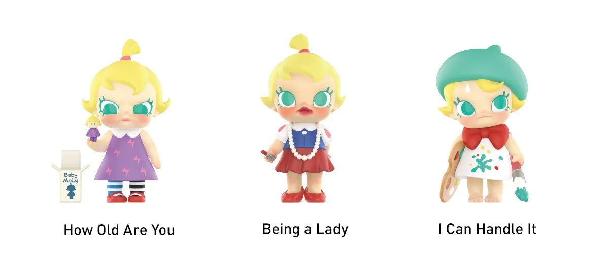 Popmart Baby Molly When I was Three！Series Figures Blind box (Sold per piece)