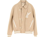 Load image into Gallery viewer, Louis Vuitton Leather Jacket Outerwear White Beige
