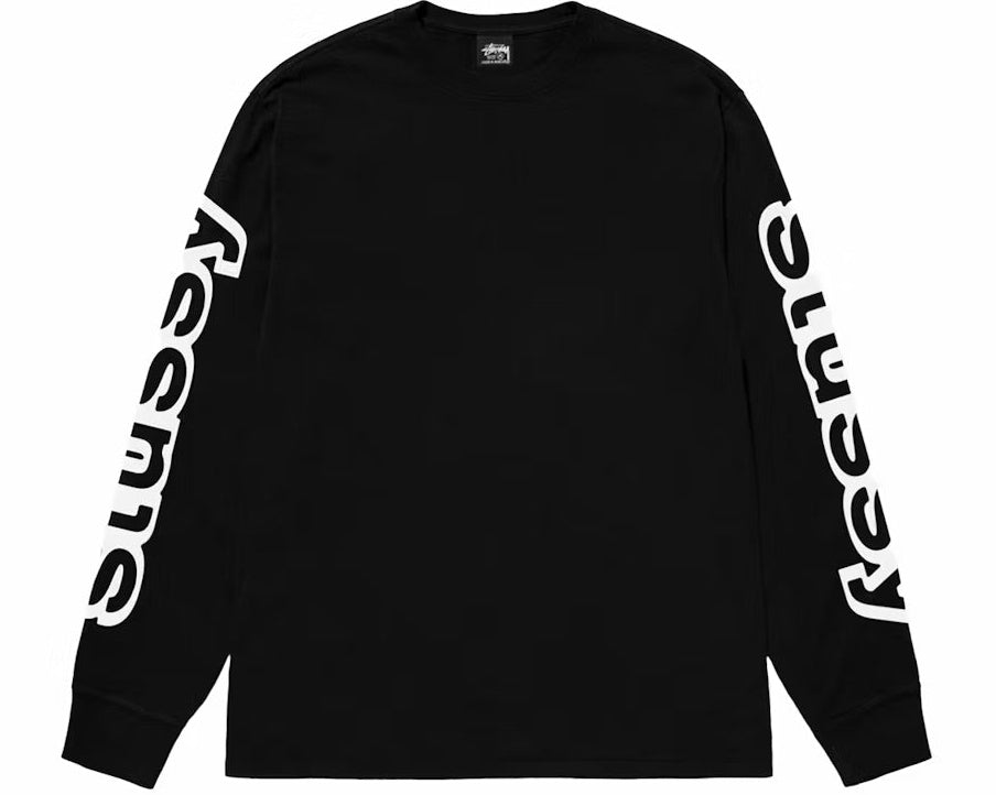 Stussy Sideways L/S Tee Black