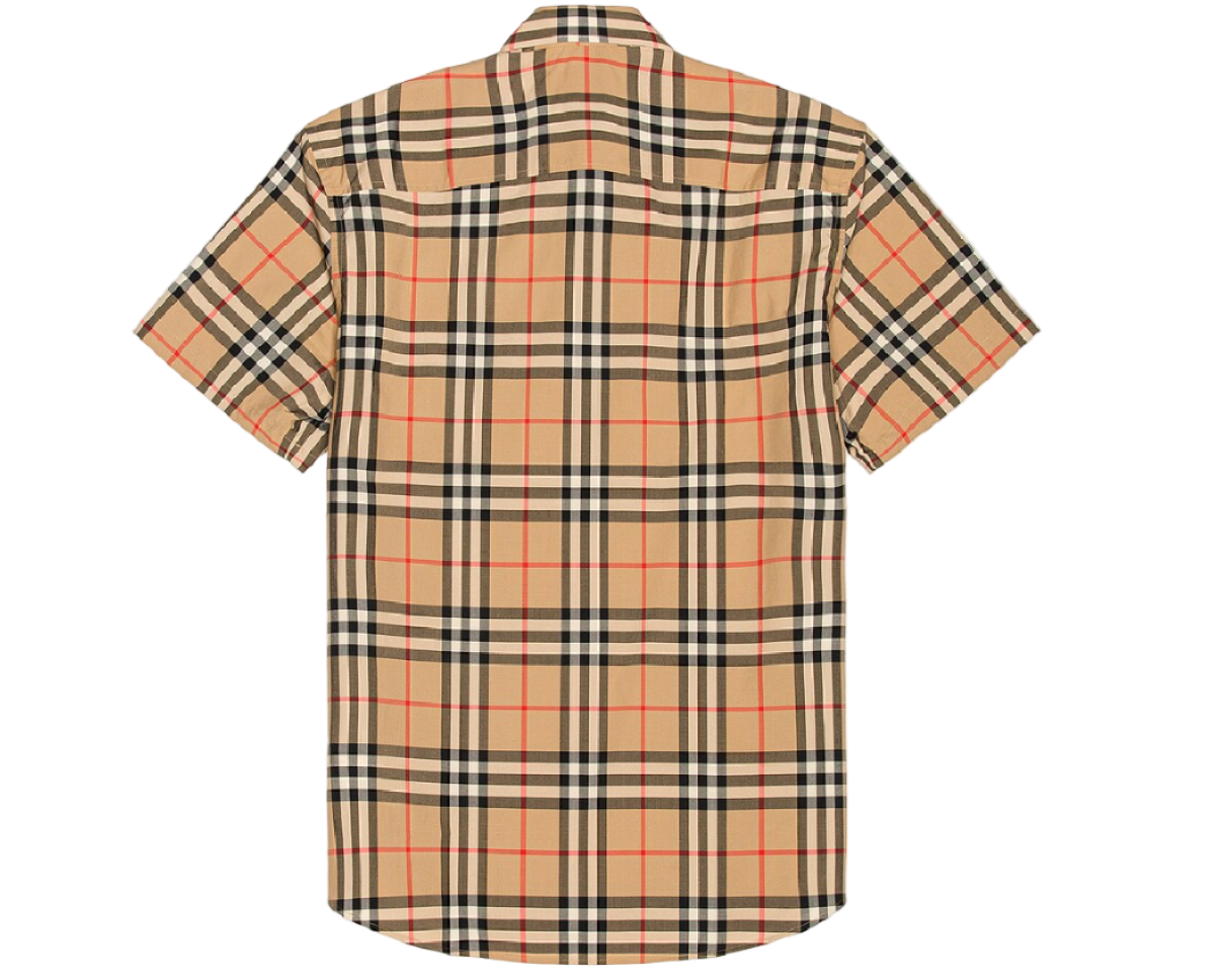 BURBERRY Short Sleeve Polo Check Shirt