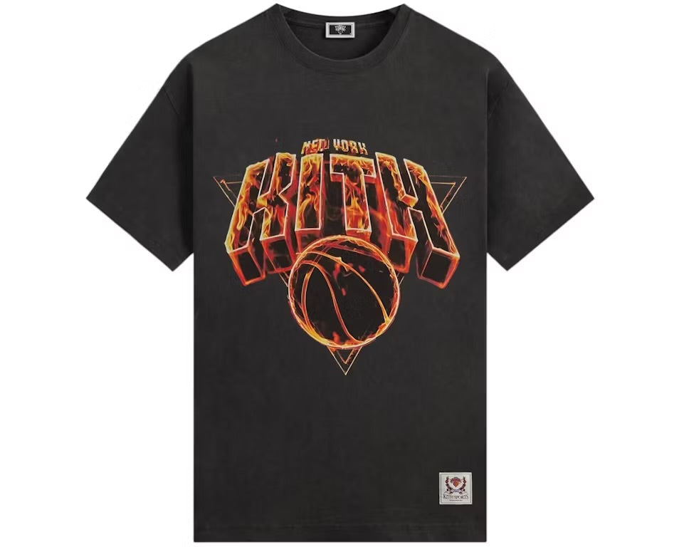 Kith x New York Knicks Fire Vintage Jones Tee Black