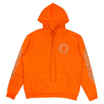 Load image into Gallery viewer, Chrome Hearts Orange &amp; Silver Miami Exclusive Horseshoe Logo Hoodie
