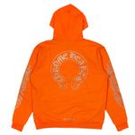 Load image into Gallery viewer, Chrome Hearts Orange &amp; Silver Miami Exclusive Horseshoe Logo Hoodie
