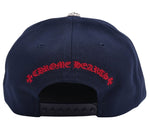 Load image into Gallery viewer, Chrome Hearts Embroidered Baseball Wool Hat Navy Red
