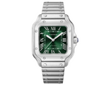 Load image into Gallery viewer, Cartier Santos Medium Green Dial Fullset
