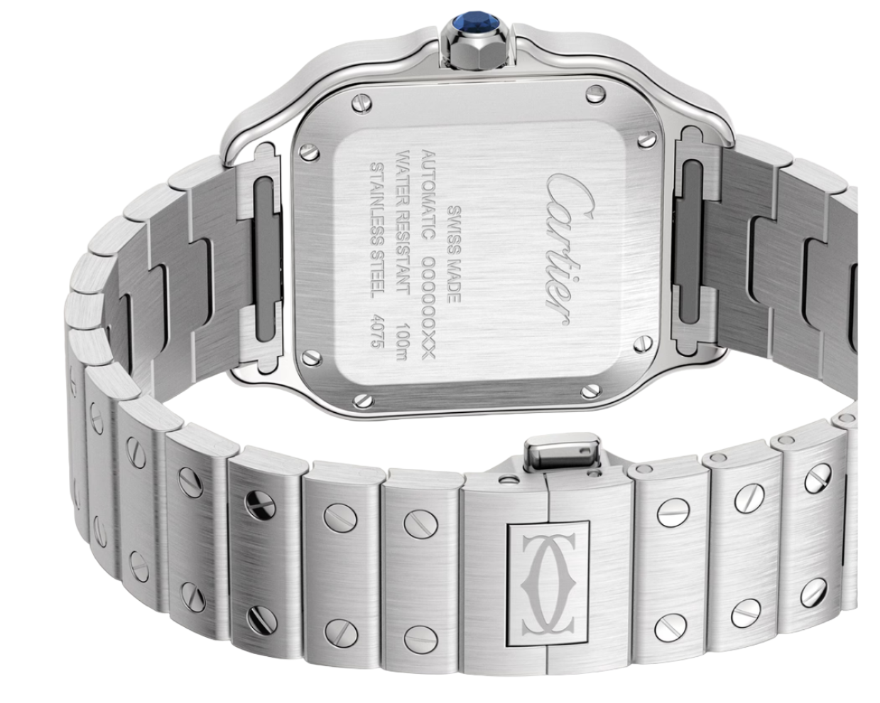 Cartier Santos Medium Green Dial Fullset