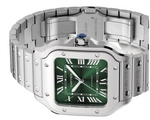 Load image into Gallery viewer, Cartier Santos Medium Green Dial Fullset
