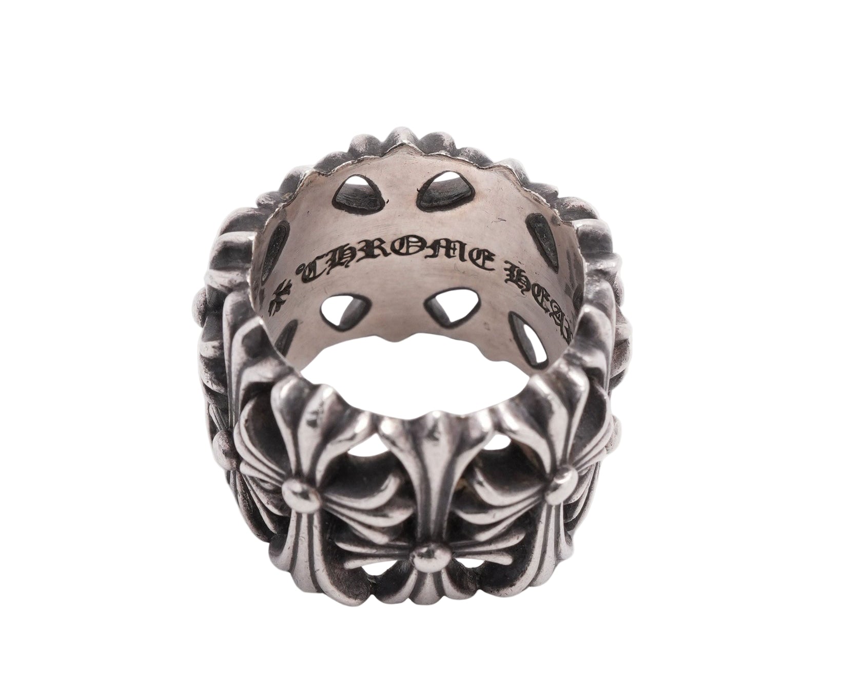 Chrome Hearts Silver Cemetery Cross Ring
