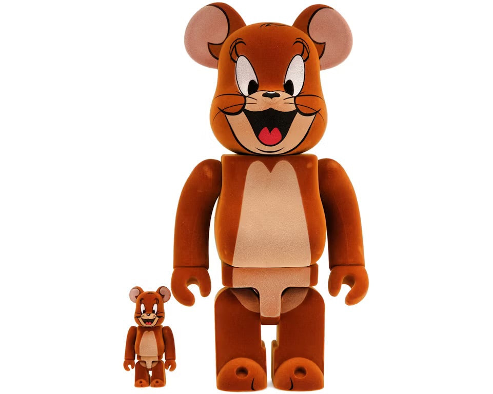 Bearbrick Tom and Jerry: Jerry Flocky 100% & 400% Set