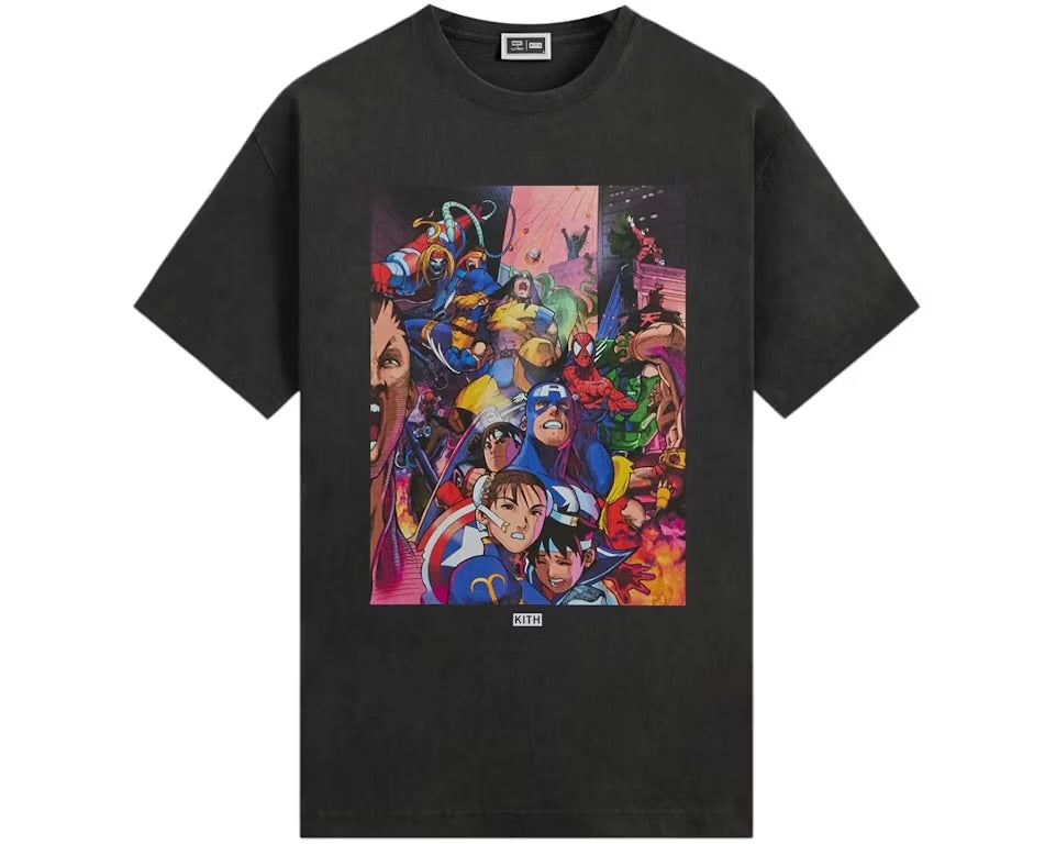 Kith x Marvel vs. Capcom Heroes vs. Street Fighter Vintage Tee Black