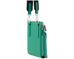 Load image into Gallery viewer, Prada Saffiano Triangle Smartphone Shoulder Bag Green

