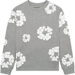 Load image into Gallery viewer, Denim Tears Long Sleeve Cotton Wreath T-shirt Grey
