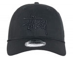 Load image into Gallery viewer, Stussy New Era 9Twenty Basic Strapback Onyx
