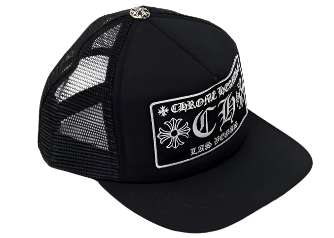 Chrome Hearts CH Las Vegas Trucker Hat Black/Black Chrome Hearts CH Las Vegas Trucker Hat Black/Black