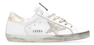 Golden Goose Super-Star White Gold Sparkle (Women's)