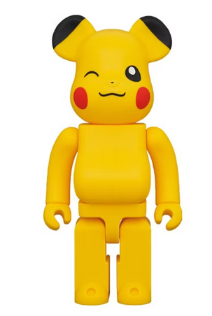 Bearbrick x Pokémon Pikachu Female Ver. 400% Yellow