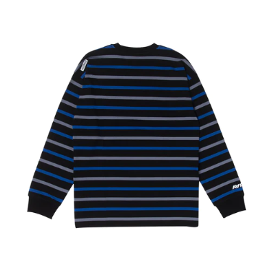 AAPE Moonface Patch Striped Long Sleeve