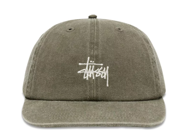 Stussy Low Pro Basic Washed Strapback 'Olive'