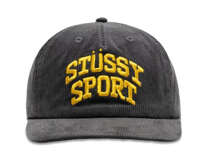 STUSSY Mid-Depth Sport Arch Strapback 'Charcoal'