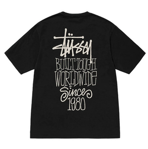 STUSSY Built Tough Pigment Dyed Tee Black