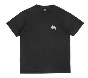 STUSSY Basic Pigment Dyed Tee Black