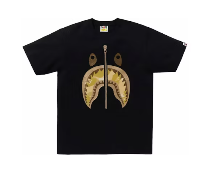 BAPE Color Camo Shark Tee (SS24) Black/Yellow