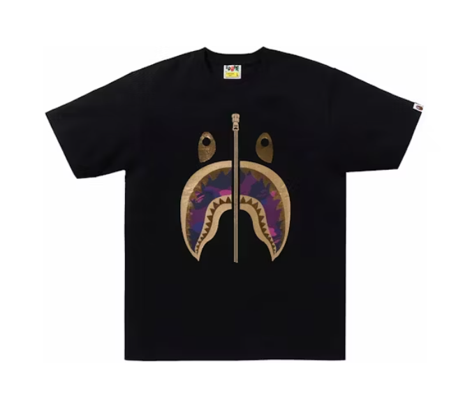 BAPE Color Camo Shark Tee (SS24) Black/Purple