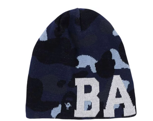 BAPE Color Camo Knit Cap 'Blue'