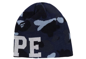 BAPE Color Camo Knit Cap 'Blue'