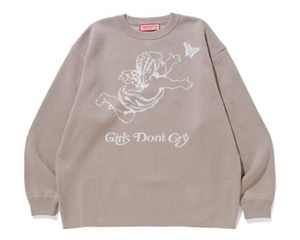 Girls Don't Cry GDC Angel Logo Knit Sweater 'Beige'