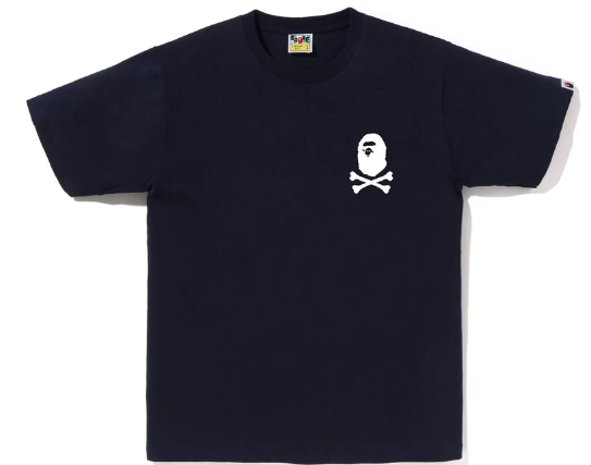 BAPE Crossbone Emblem Tee Black