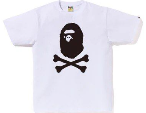 BAPE Crossbone Pirate Tee White