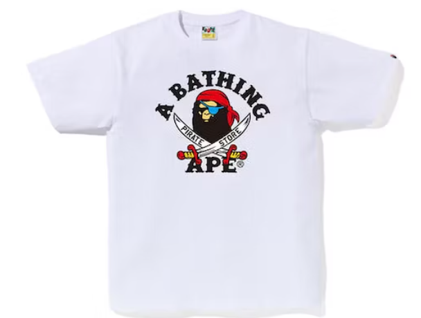 BAPE Ape Pirate Tee White