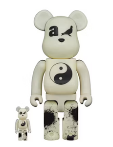 Bearbrick x atmos x Staple #4 100% & 400% Set Glow