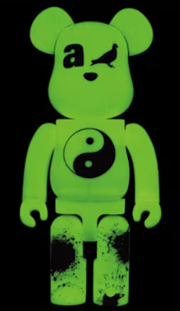 Bearbrick x atmos x Staple #4 100% & 400% Set Glow