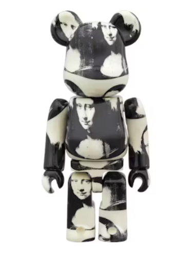 Bearbrick Andy Warhol "Double Mona Lisa" 400% Set White/Black