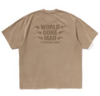 BAPE WGM Garment Dyed Brown Tee