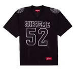 Load image into Gallery viewer, Supreme Spiderweb Football Jersey Black
