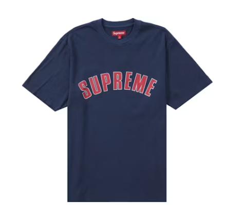 Supreme Cracked Arc S/S Top Navy