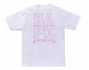 BAPE Sakura Photo Ape Head (SS24) White Tee