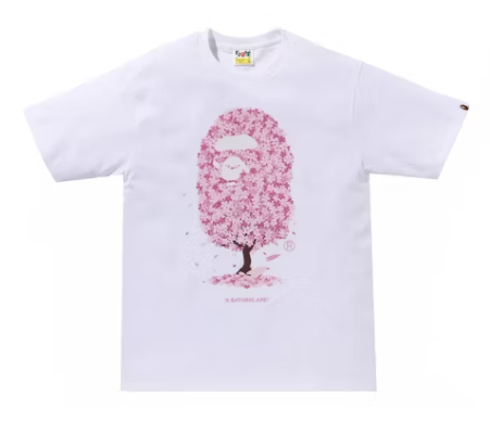 BAPE Sakura (SS24) White Tee