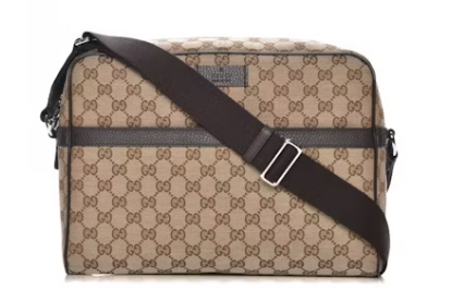 Gucci Zip-Around Messenger Monogram GG Beige/Ebony