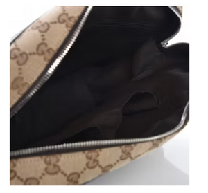 Gucci Zip-Around Messenger Monogram GG Beige/Ebony