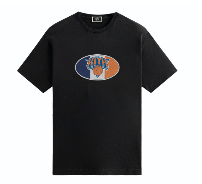 KITH X Knicks NY Insignia Vintage Tee Black