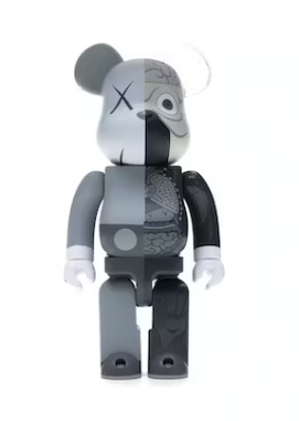 KAWS Bearbrick Dissected 400% Grey